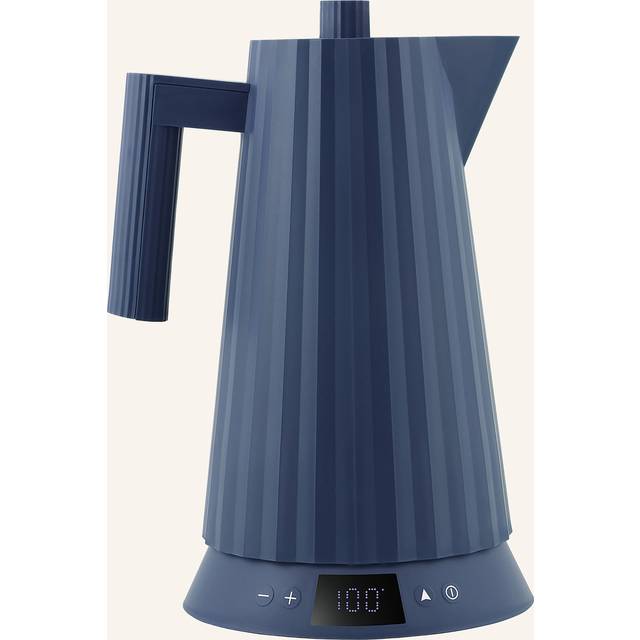 Alessi - Bouilloire électrique Plissé - Bleu - Résine thermoplastique - Designer Michele de Lucchi