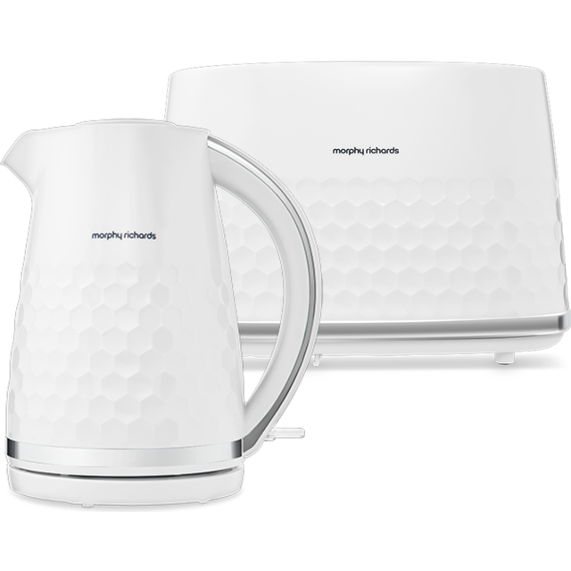 Morphy Richards Hive White Kettle and Toaster Set