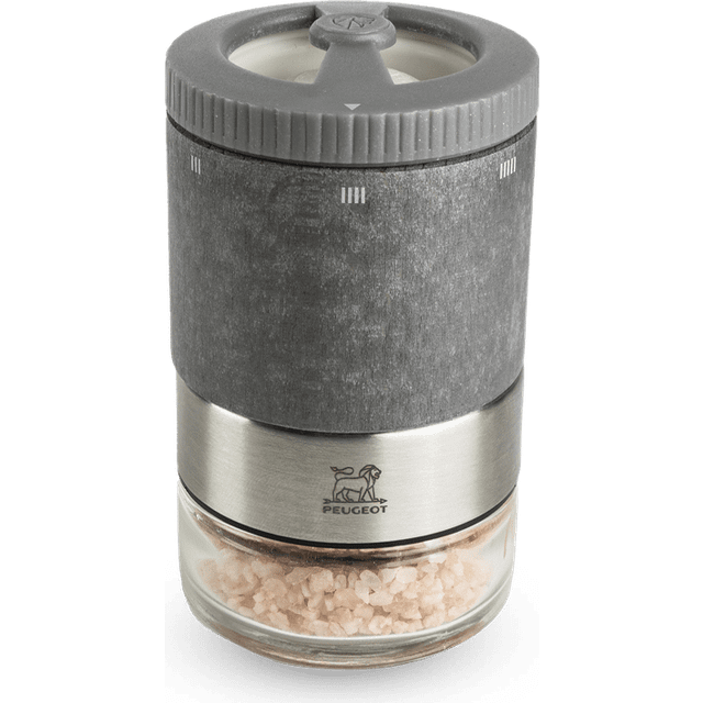Manual wood salt mill with interchangeable jars, u'Select, light graphite, 11 cm - 4in Maestro