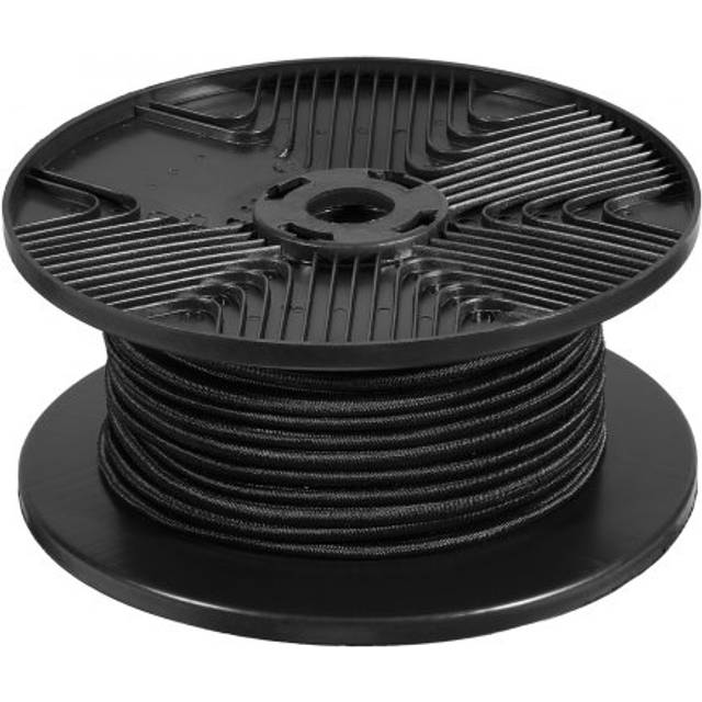 VEVOR 3/8 inch Bungee Cord, 120 ft/36 m Spool Heavy Duty Bungee Straps, 100% Stretch Elastic Bungee Rope for Cargo, Tarps, Camping, Kayak Deck and