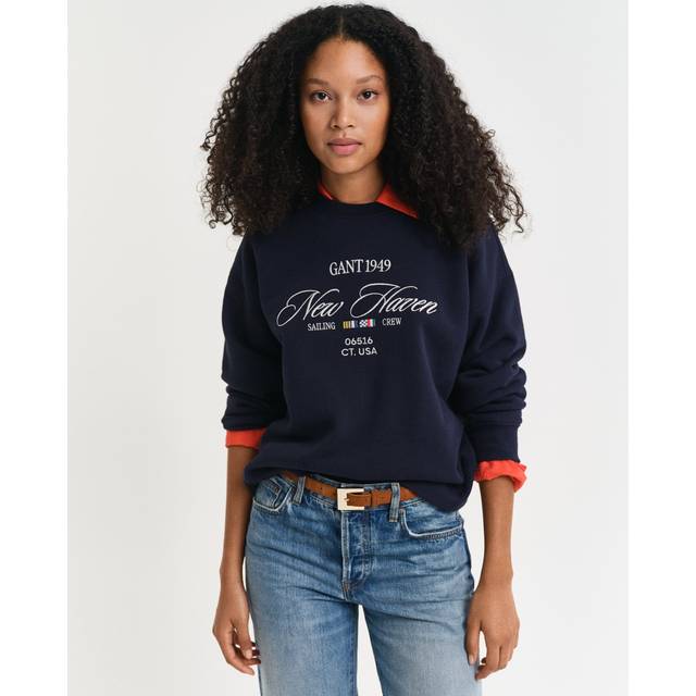 Blue Graphic Crew Neck Sweat (XS)