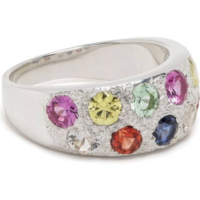 Bleue Burnham - Riviera silver sapphire ring - men - Metal - M