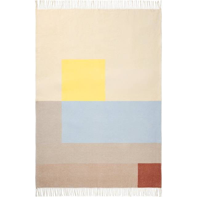Mette Ditmer Brick pläd 125x190 cm Light yellow