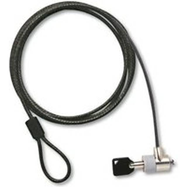 Case Logic Notebook 2m Cable Security Key Lock with Base Plate - Silver