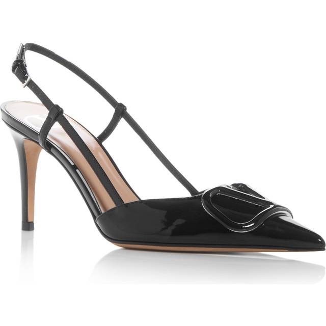 Valentino VLogo 80 Patent Slingback Pump