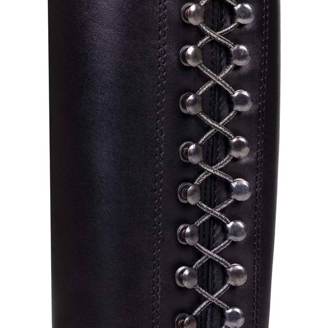 Extra long glitter elastic shoelaces QHP - Noir