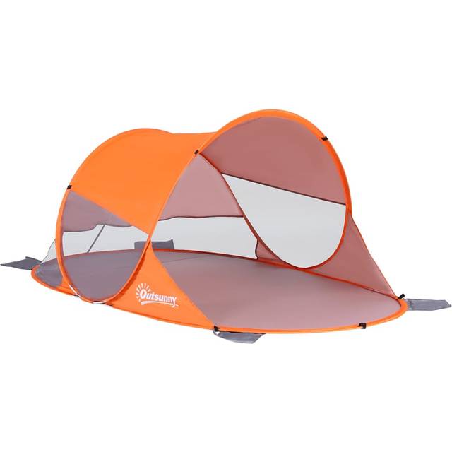 Outsunny Pop Up Portable Tent Orange - 3 x 62 x 62cm