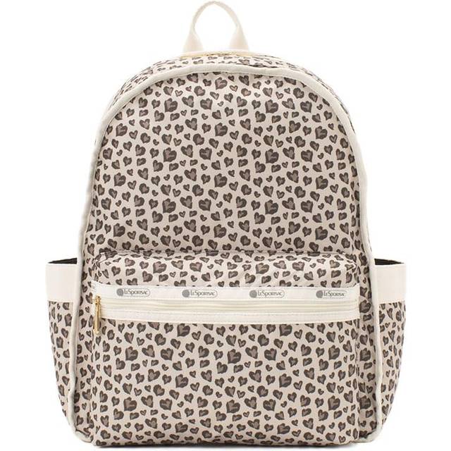 Official Rucksack Backpack ROUTE Latte Heart Leopard FREE [LeSportsac] BACKPACK/3747 Women's
