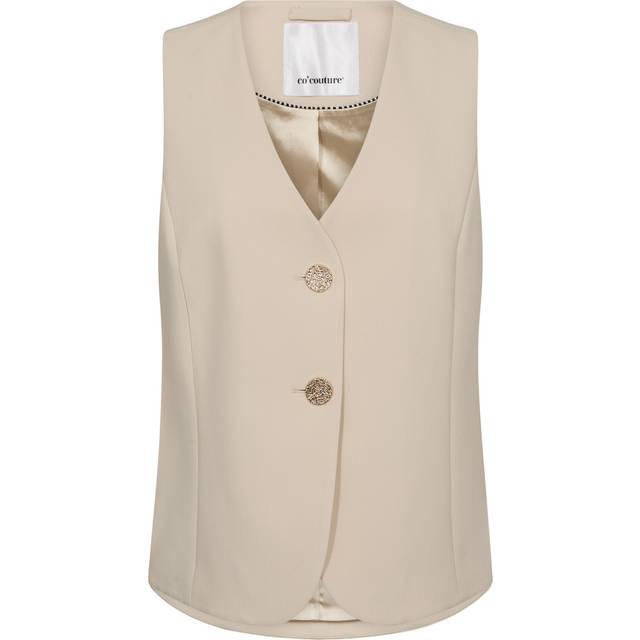 Co'Couture, Jacka, Dam, S, Polyester, Curve Vest - beige (S)