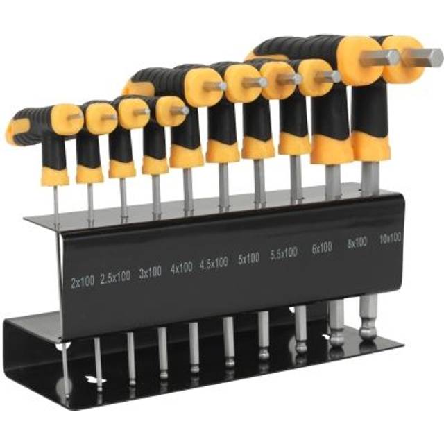 Siegen 10 Piece T-Handle Ball End Hex Key Set