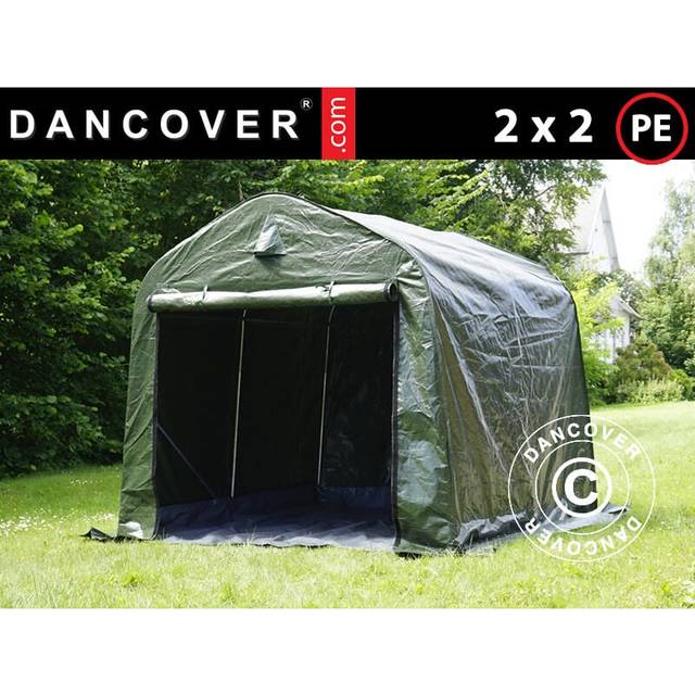 Dancover - Storage tent Portable garage pro 2x2x2 m pe, with ground cover,