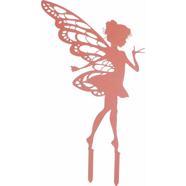 Decorative Garden Stakes Fairy Silhouette Metal Yard Stakes Arts Outdoor Garden Decor Spring Decor