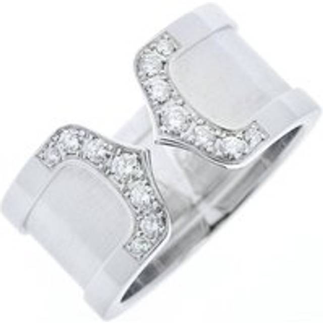 Womens Preloved Love Diamond Ring Wo - Silver - Grey - One Size