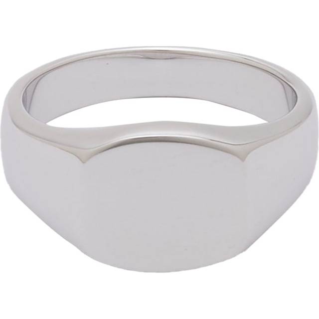Serge DeNimes Mens Silver Signet Ring - Colour: Silver - Size: W/11.5