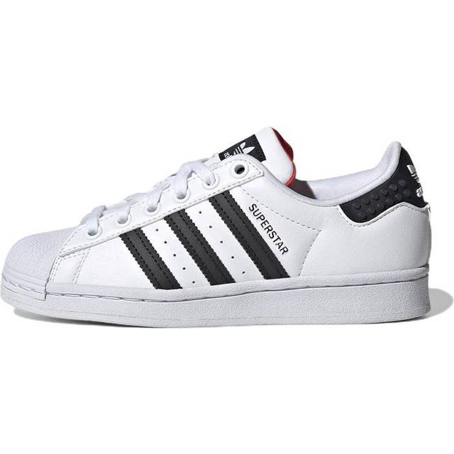 (GS) adidas x LEGO Superstar 'White Pantone' GV8885 - Cloud White/Core Black/Pantone - 4