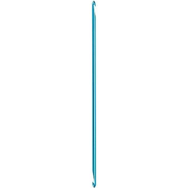 "Susan Bates Silvalume Aluminum Double-End Crochet Hook 10""-Size H8/5mm B2120H"