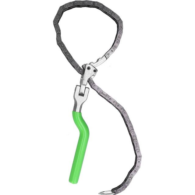 Chain Type Oil Filter Wrench Spanner 2.4-7.6in Range Long Handle Car Repairing Tool Universal
