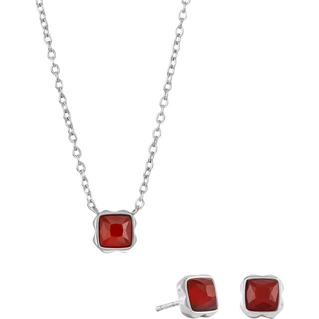 Coeur de Lion Schmuck-Set 1300/54-0300 - rot