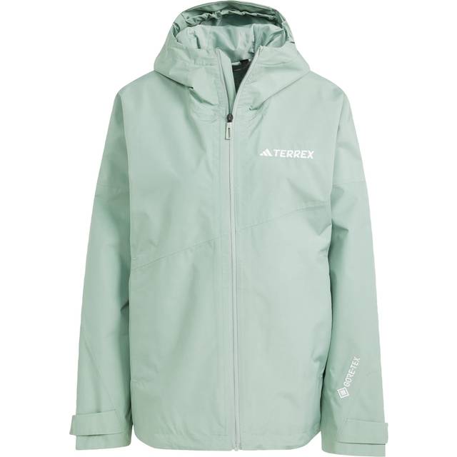 Adidas Women's Terrex Xperior 2L Gore-Tex Performance Jacket Silver Green, S