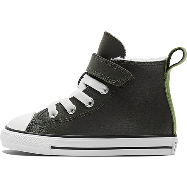 (TD) Converse Chuck Taylor All Star Easy-On Lined Leather 'Green' A01473C - 6K