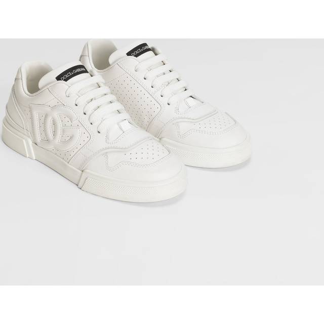 Dolce & Gabbana White New Roma Leather Trainers - 37