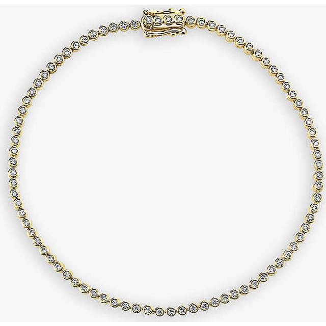 Sydney Evan Womens 14k Yellow Gold Eternity 14ct Yellow-gold and 0.51ct Brilliant-cut Diamond Bracelet - 14K YELLOW GOLD