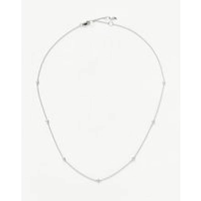 Fine Floating Diamond Necklace | 14ct White Gold