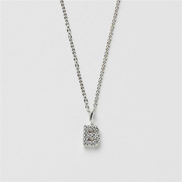 B Sparkle Bokstav Halsband