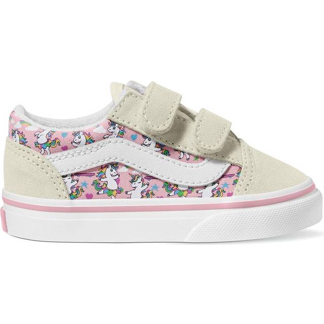 Vans - Toddler Old Skool Shoes (1-4 Years), White, Size: 21