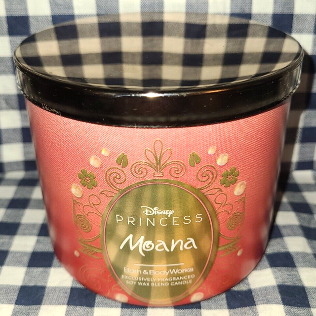 Moana disney princess bath & body works candle 411g 3-wick usa exclusive