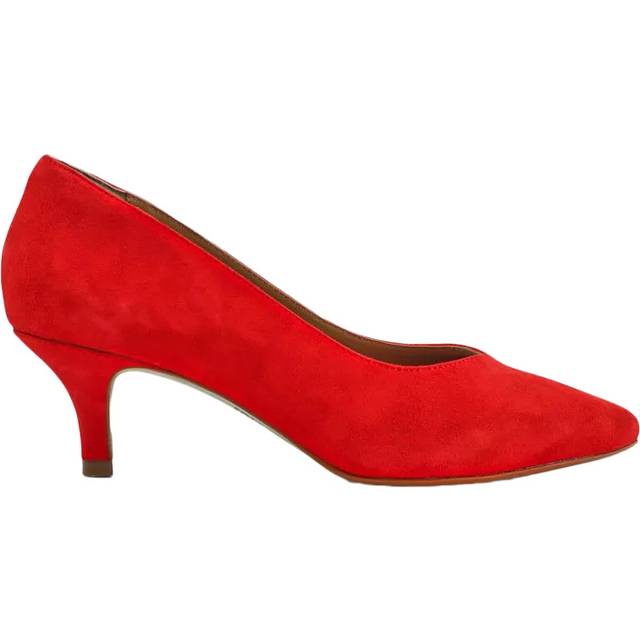 Yulia Leather Stiletto-Heeled Court Shoes - YULIA / 327 598 - Red Suede