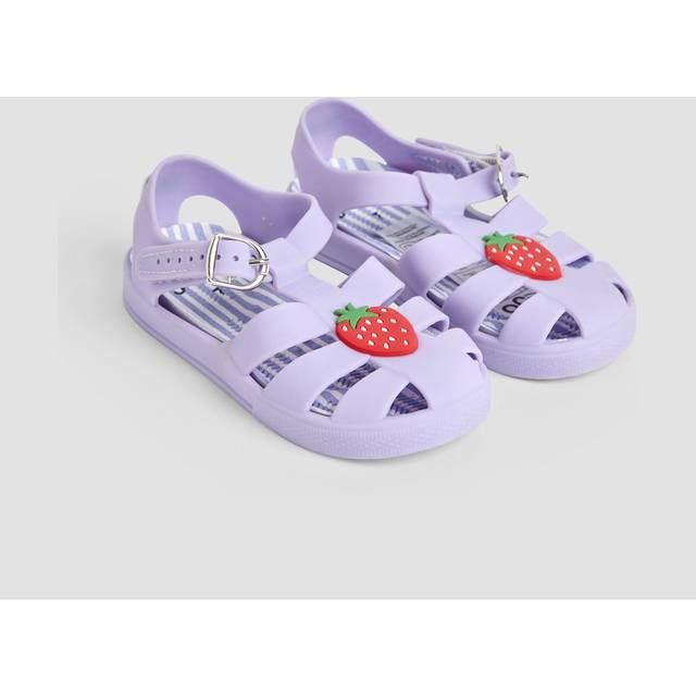 JoJo Maman Bébé Kids' Strawberry Jelly Sandals, Lilac