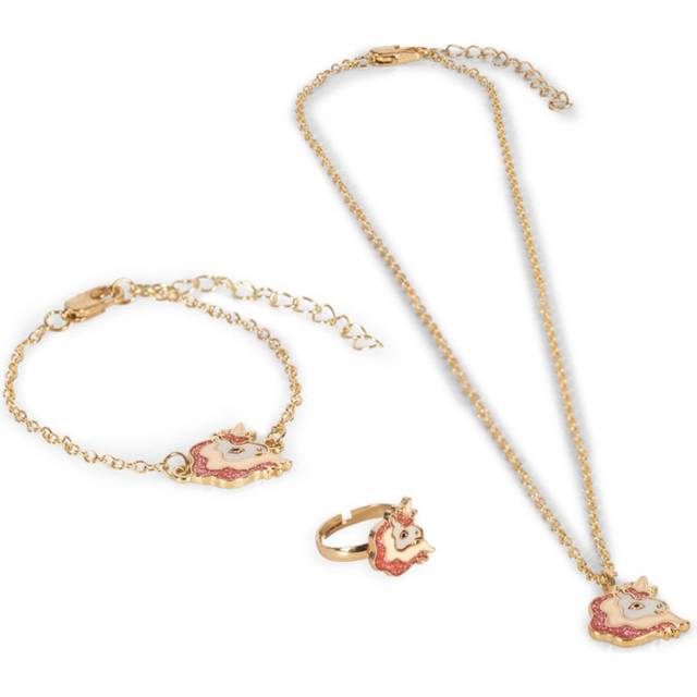 Konges Sløjd Gold Unicorn Jewelry Sæt