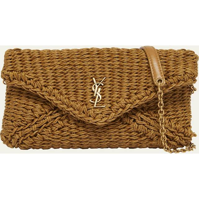 Saint Laurent Small Pouch On Chain in Light Brownie - Brown. Size all. (all)
