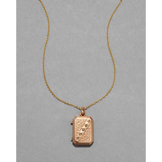 Alexis Bittar Antique 1800S 14K Rose Book With Natural Pearl Locket Necklace in Gold  | Statement Jewelry from Alexis Bittar (One Size)