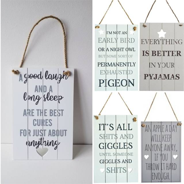 Everything is better in your pyjamas sign novelty sign wooden sign