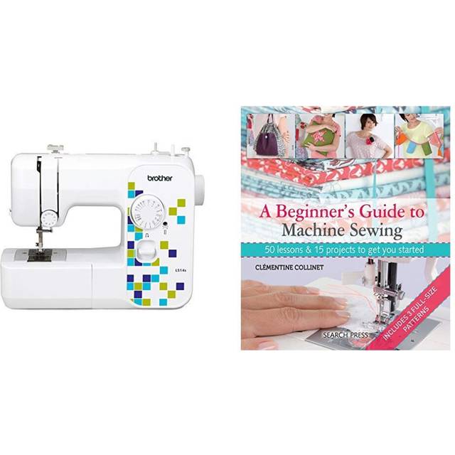 Brother LS14S Metal Chassis Sewing Machine & A Beginner's Guide to Machine Sewing: 50 Lessons and 15 Projects to Get You Started