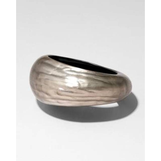 Alexis Bittar Puffy Lucite Tapered Bangle Bracelet- in Charcoal Size S/M  | Statement Jewelry from Alexis Bittar (S/M)