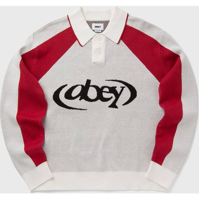 Sweater OBEY Soccer Polo Sweater White Multi L (L)
