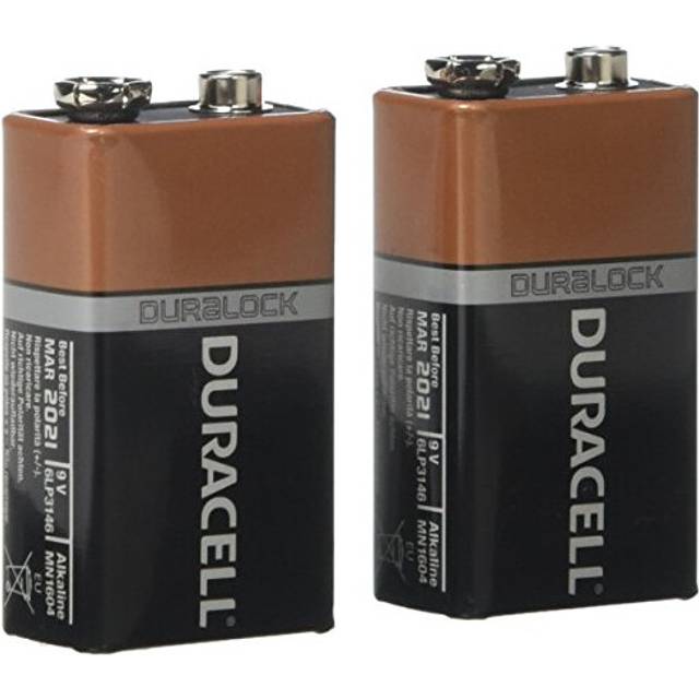 Alkaline 9V Battery Pack of 2 MN1604