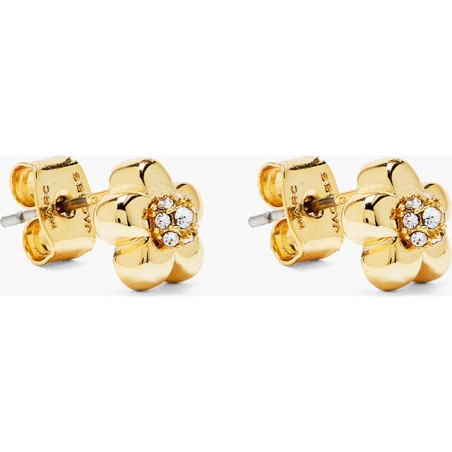 MARC JACOBS Marc Jacobs The Daisy Earrings in Gold/Crystal