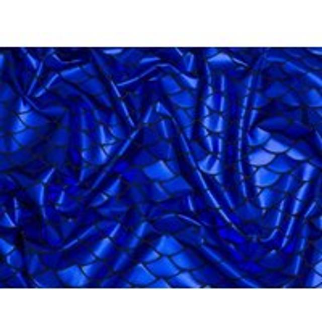 Minerva Core Range Metallic Activewear Lycra Four Way Stretch Knit Fabric Royal