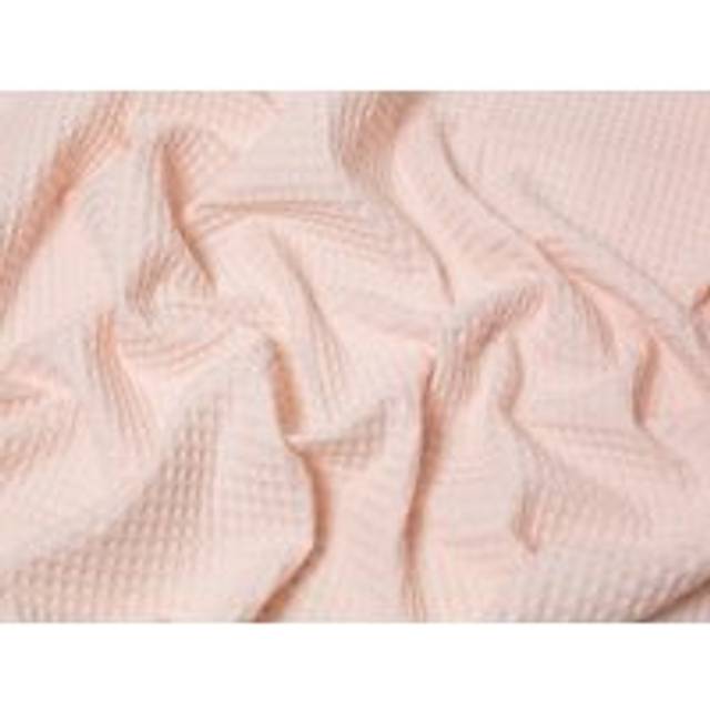 Minerva Core Range Medium Cotton Waffle Fabric Powder Pink
