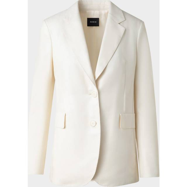 Malik Cashmere-Silk Single-Breasted Jacket - ECRU - 12