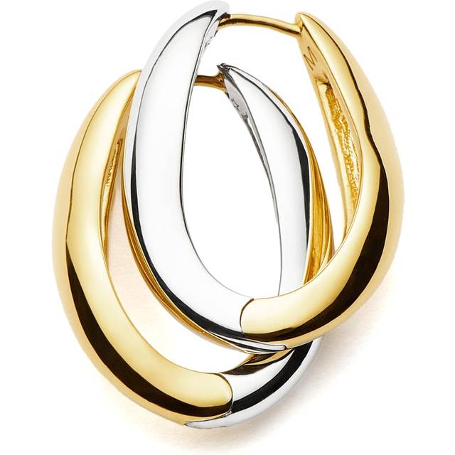 Savi Signature Small Hoop Earrings | Mix Metal