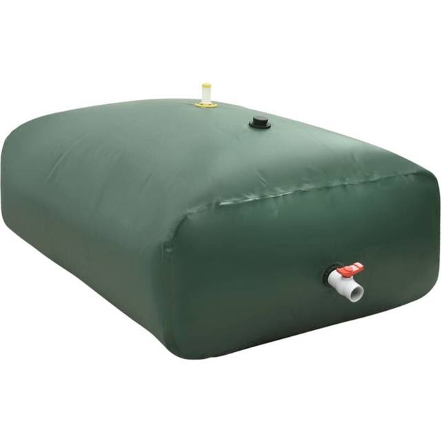 vidaXL Water Tank with Tap Foldable 5000 L PVC - Green
