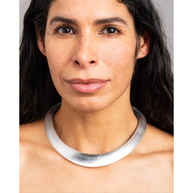 Alexis Bittar Luminous Lucite Collar Necklace- in Silver | Statement Jewelry from Alexis Bittar (One Size)