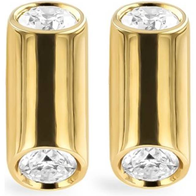 Pragnell - 18kt yellow gold Mini Eclipse diamond stud earrings - women - Diamond/18kt Yellow Gold - One Size