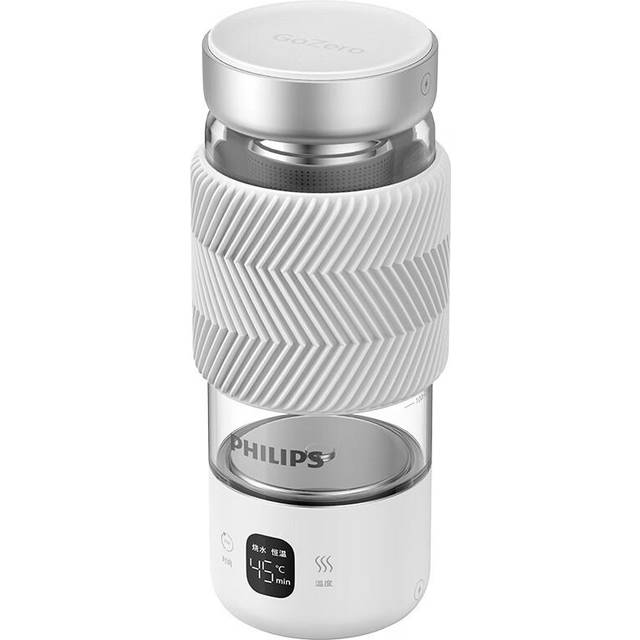 Philips Portable Electric Kettle 2-in-1 Water Boiling/Health Cup grå färg