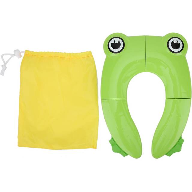 Toddler Kids Baby Folding Potty Seat Cushion Cover Toilet Training Safe Seat PadGreen grön
